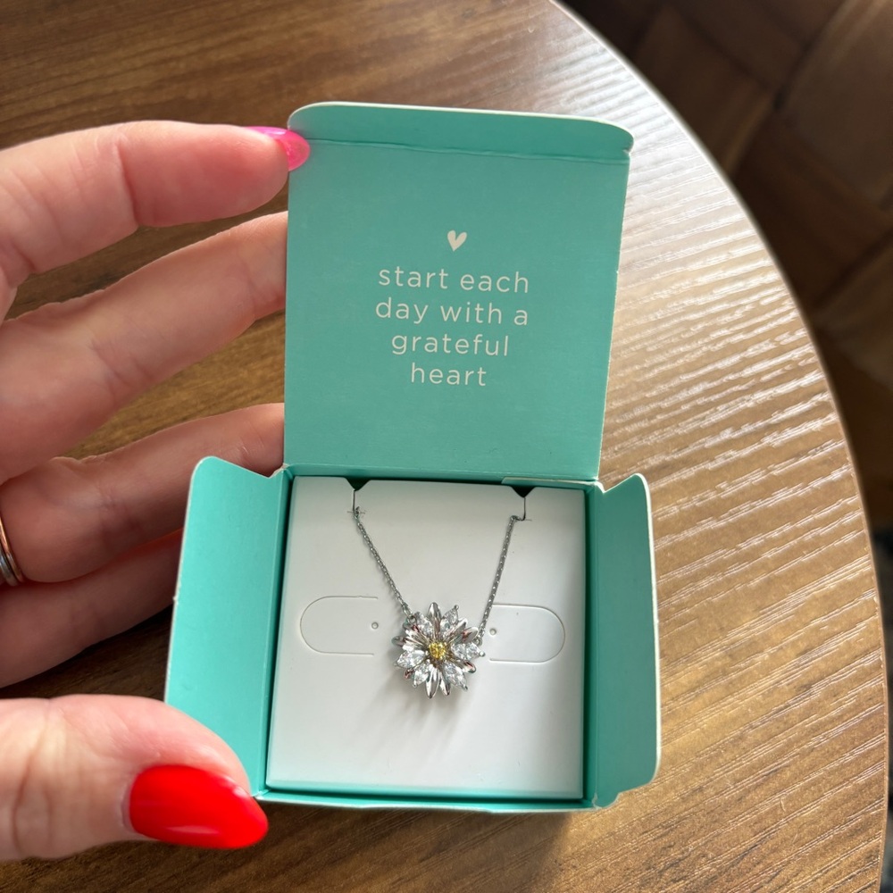 Origami Owl, “Count Your Blessings” Daisy Necklace, NWT